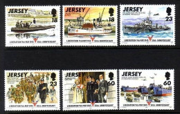 JERSEY MI-NR. 695-700 POSTFRISCH(MINT) BEFREIUNG SCHIFFE ROT-KREUZ-SCHIFF 1995 - Jersey