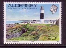 ALDERNEY MI-NR. 42 POSTFRISCH(MINT) QUESNARD LEUCHTTURM 1989 - Faros