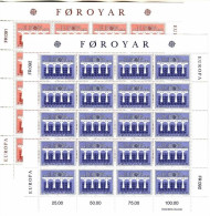 FÄRÖER MI-NR. 97-98 KLEINBOGENSATZ POSTFRISCH(MINT) EUROPA 1984 - BRÜCKE - 1984