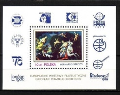 POLEN BLOCK 78 POSTFRISCH(MINT) INTERNATIONALE BRIEFMARKENAUSSTELLUNGEN IN EUROPA - Blokken & Velletjes