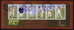 ALDERNEY BLOCK 3 GESTEMPELT(USED) CRICKET CLUB AUF ALDERNEY 1997 - Alderney