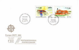 FINNLAND MI-NR. 1108-1109 FDC EUROPA 1990 POSTALISCHE EINRICHTUNG - 1990