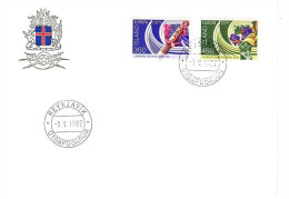 ISLAND MI-NR. 578-579 FDC EUROPA 1982 HISTORISCHE EREIGNISSE - 1982