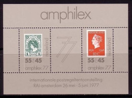 NIEDERLANDE BLOCK 16 POSTFRISCH(MINT) BRIEFMARKENAUSSTELLUNG AMPHILEX '77 MARKE AUF MARKE - Bloques