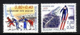FINNLAND MI-NR. 815-816 POSTFRISCH(MINT) NORDISCHE SKI WM 1978 STAFFELLAUF SKISPRINGEN - Unused Stamps