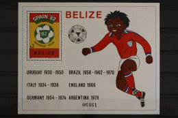 Belize, MiNr. Block 45, Fußball WM 1982, Postfrisch - Belice (1973-...)