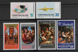 Weihnachtsinseln, MiNr. 33-38, Jahrgang 1970 + 1971, Postfrisch - Christmaseiland