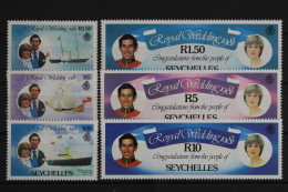 Seychellen, MiNr. 483-488, Hochzeit Lady Diana, Postfrisch - Seychelles (1976-...)