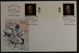 Aland, MiNr. 56, Zwischenstegpaar Mit Posthorn, FDC - Aland