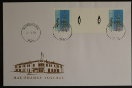 Aland, MiNr. 10 X, Zwischenstegpaar Mit Posthorn, FDC - Ålandinseln