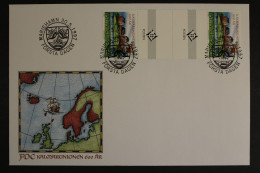 Aland, MiNr. 129, Zwischenstegpaar, FDC - Aland