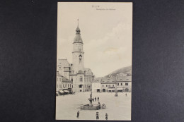 Bilin/Sudeten, Marktplatz Mit Rathaus - Sudeten