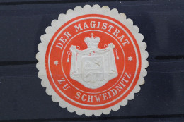 Schweidnitz, Der Magistrat, Siegelmarke - Erinnofilia
