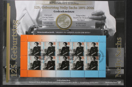 BRD, Numisblatt 2/2016, 20 Euro Nelly Sachs - Otros & Sin Clasificación