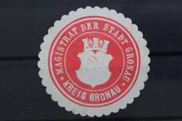 Granau, Magistrat Der Stadt Granau, Siegelmarke - Erinnofilia