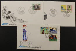 Färöer, MiNr. 42-47, Jahrgang 1979, FDC - Färöer Inseln