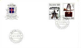 ISLAND MI-NR. 539-540 FDC EUROPA 1979 POST- UND FERNMELDEWESEN - 1979