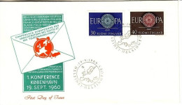 FINNLAND MI-NR. 525-526 FDC CEPT 1960 WAGENRAD - 1960