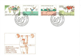 LIECHTENSTEIN MI-NR. 947-950 FDC OLYMPISCHE SOMMERSPIELE SEOUL - FDC