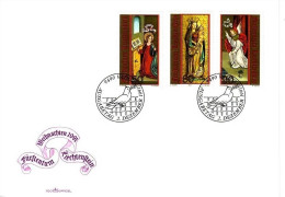 LIECHTENSTEIN MI-NR. 1027-1029 FDC WEIHNACHTEN 1991 - Christmas