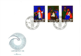 LIECHTENSTEIN MI-NR. 788-790 FDC WEIHNACHTEN 1981 - FDC