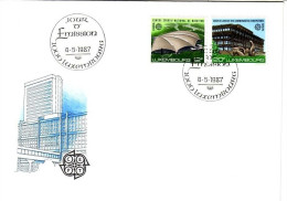 LUXEMBOURG MI-NR. 1174-1175 FDC CEPT 1987 MODERNE ARCHITEKTUR - 1987