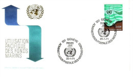 UNO GENF MI-NR. 15 FDC MEERESBODEN - FDC