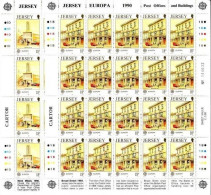 JERSEY MI-NR. 508-511 POSTFRISCH(MINT) KLEINBOGENSATZ EUROPA 1990 POSTALISCHE EINRICHTUNGEN - 1990