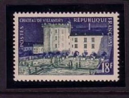 FRANKREICH MI-NR. 1021 POSTFRISCH(MINT) SCHLOSS VILLANDRY 1954 - Castillos