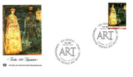 UNO GENF MI-NR. 99 FDC KUNSTWERKE FRESKO - FDC