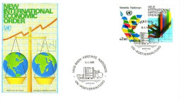 UNO WIEN MI-NR. 7-8 FDC FREIMARKE, NEUE WIRTSCHAFTSORDNUNG - Autres & Non Classés