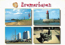 73968229 BREMERHAVEN Colombuskaje Hafen Leuchtturm Dreimaster Segelschiff Denkma - Bremerhaven