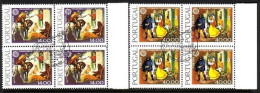 PORTUGAL MI-NR. 1441-1442 Y GESTEMPELT(USED) 4er Block EUROPA 1979 POST- Und FERNMELDEWESEN - 1979