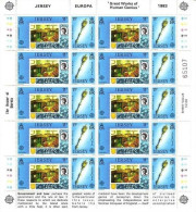 JERSEY MI-NR. 299-302 POSTFRISCH(MINT) KLEINBOGENSATZ EUROPA 1983 WERKE DES MENSCHLICHEN GEISTES - 1983