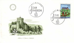 LUXEMBOURG MI-NR. 753 FDC JUGENDHERBERGEN WANDERER - FDC