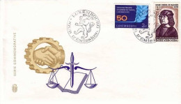 LUXEMBOURG MI-NR. 868-869 FDC ARBEITERKAMMER - MECHELN - FDC