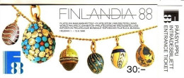 FINNLAND MH 21 POSTFRISCH(MINT) FINNLANDIA '81 AGATHON FABERGÉ - Booklets