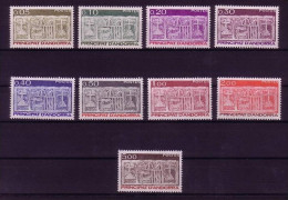 ANDORRA FRANZÖSISCH MI-NR. 337-345 POSTFRISCH(MINT) FREIMARKEN WAPPEN 1983 - Francobolli