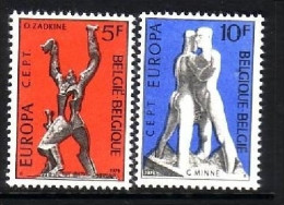 BELGIEN MI-NR. 1766-1767 POSTFRISCH(MINT) EUROPA 1974 SKULPTUREN - 1974