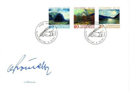 LIECHTENSTEIN MI-NR. 1108-1110 FDC GEMÄLDE Von ANTON FROMMELT 1995 - FDC