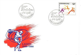 LUXEMBOURG MI-NR. 1203 FDC L.A.S.E.L. SPORTVEREIN - FDC