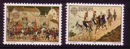 JUGOSLAWIEN MI-NR. 1883-1884 POSTFRISCH(MINT) EUROPA 1981 FOLKLORE PFERDE - 1981