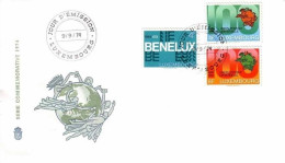 LUXEMBOURG MI-NR. 889-891 FDC KOMBIBRIEF 100 JAHRE WELTPOSTVEREIN - FDC