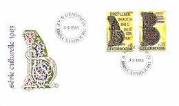 LUXEMBOURG MI-NR. 1076-1077 FDC RIESENBIBEL - FDC