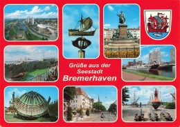 73968215 BREMERHAVEN Teilansichten Seestadt Denkmal Hafen Hochhaeuser - Bremerhaven