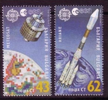 BULGARIEN MI-NR. 3901-3902 POSTFRISCH(MINT) EUROPA 1991 EUROPÄISCHE WELTRAUMFAHRT - 1991