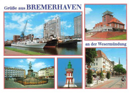 73968207 BREMERHAVEN Teilansichten Seestadt Hafen Hochhaeuser Denkmal Leuchtturm - Bremerhaven