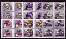 JUGOSLAWIEN MI-NR. 1076-1081 POSTFRISCH(MINT) 4er Block OLYMPISCHE SOMMERSPIELE TOKIO - Unused Stamps