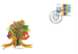 LIECHTENSTEIN MI-NR. 1115 FDC I PARALLELAUSGABE MIT SCHWEIZ 1995 - FDC