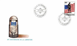 LUXEMBOURG MI-NR. 1111 FDC GI DENKMAL - FLAGGE - FDC